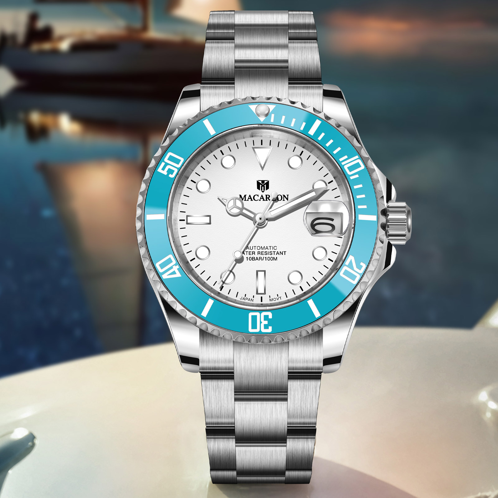 Luxury Watch In China - Macarlon 40MM Mechanical Watch Sapphire Glass