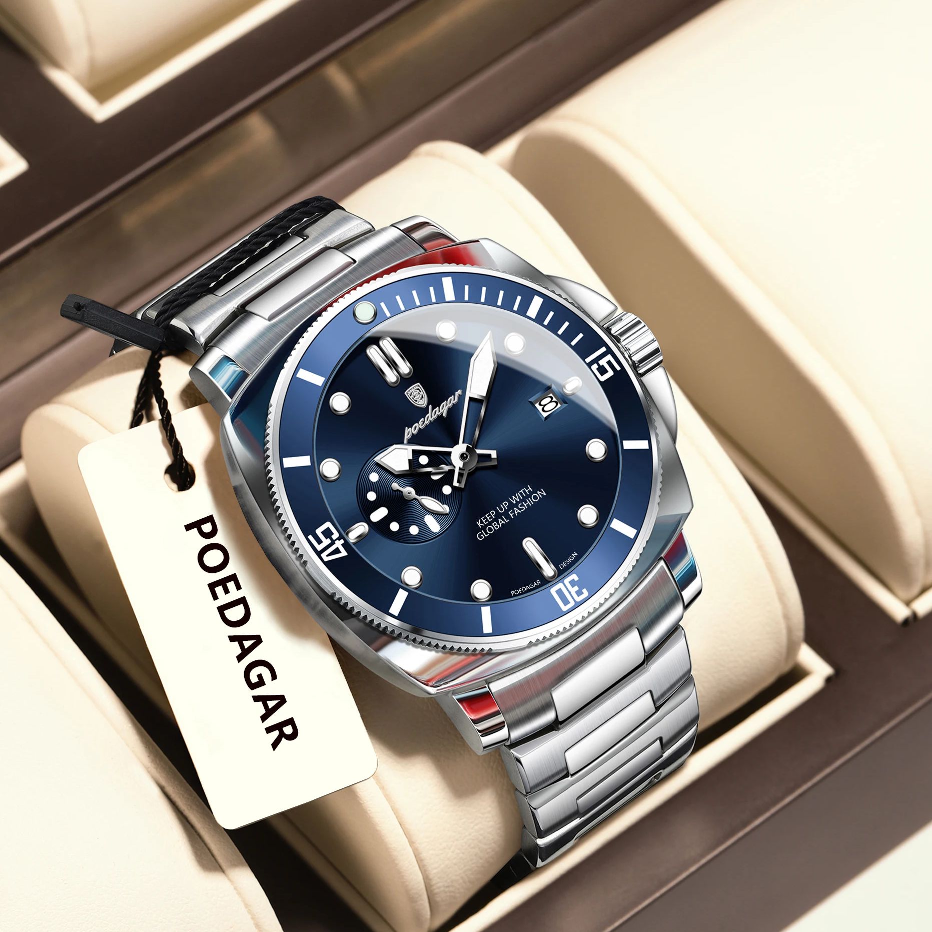 POEDAGAR Top Fashion Luxury Wa - огляд і ціна Luxury Watch Time