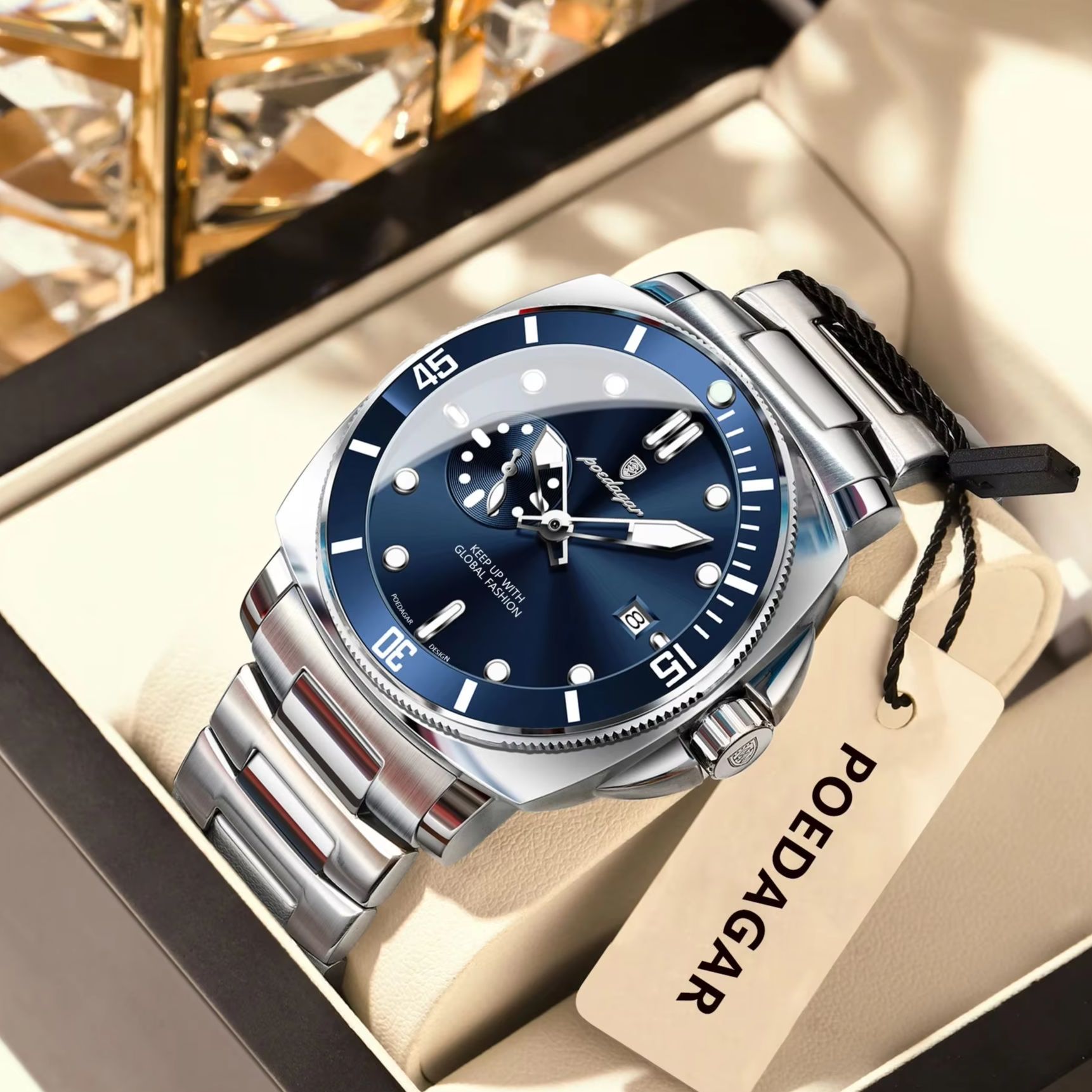 POEDAGAR Top Fashion Luxury Wa - огляд і ціна Luxury Watch Time