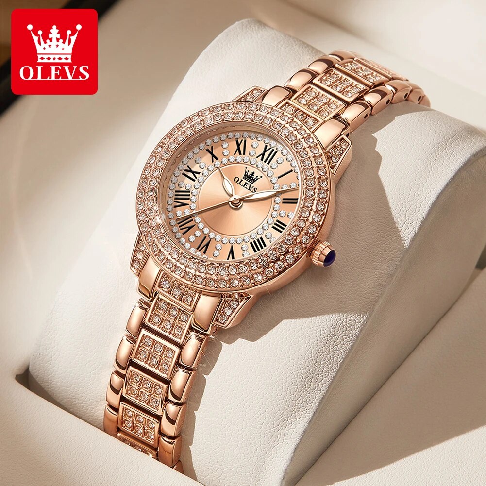 OLEVS 9943 Luxury All Diamond  - огляд і ціна Luxury Watch For Sale