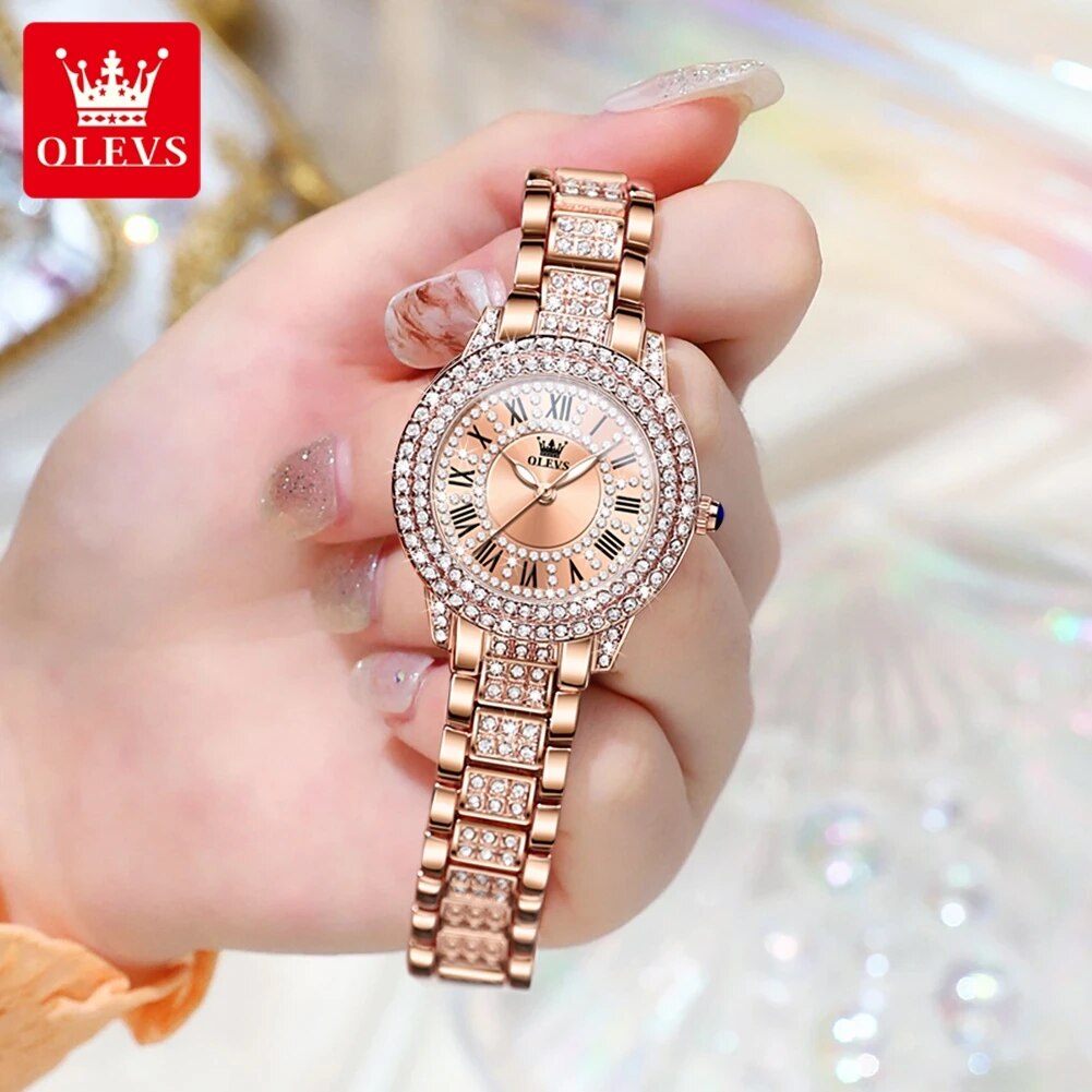 OLEVS 9943 Luxury All Diamond  - огляд і ціна Luxury Watch For Sale