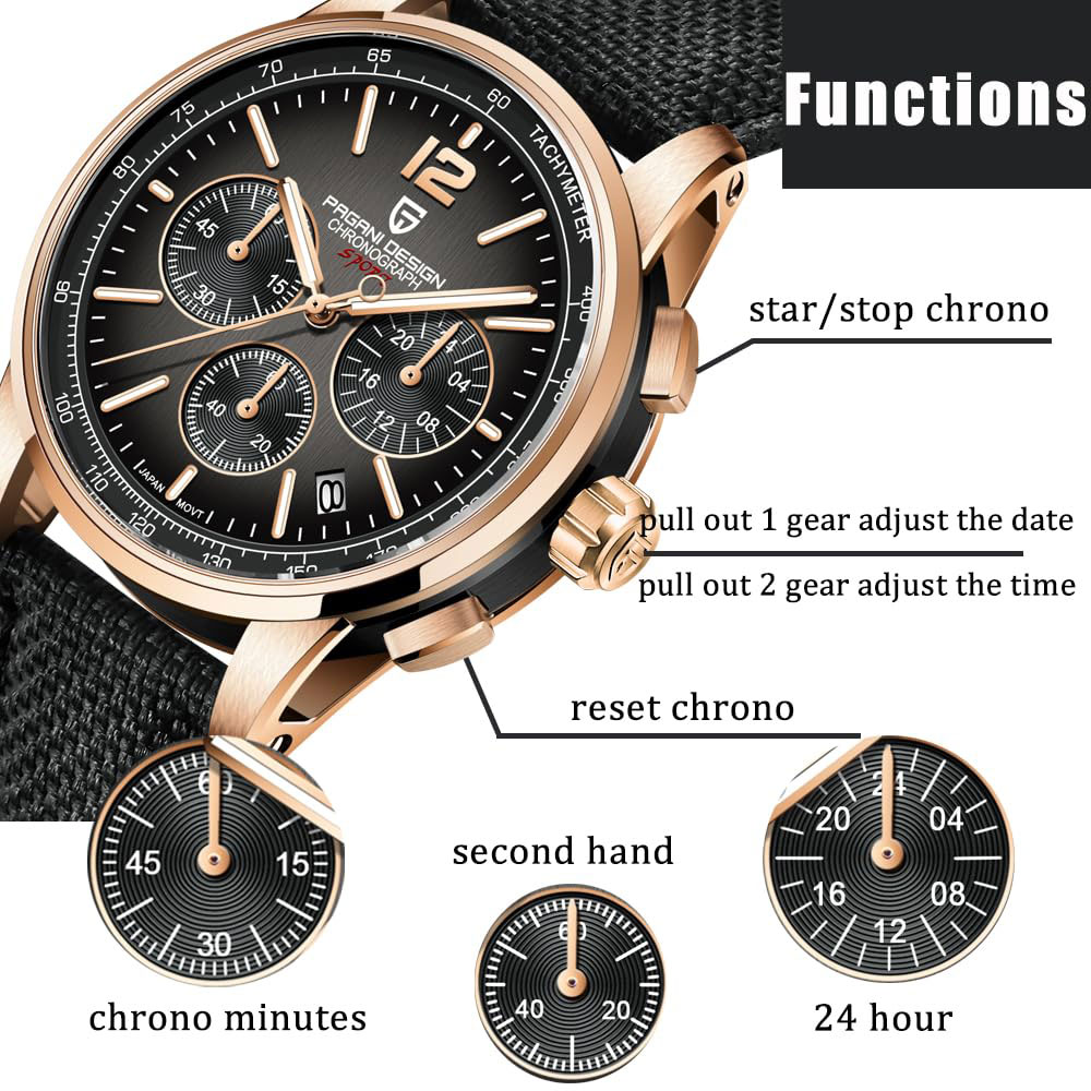 PAGANI DESIGN New Mens Watch 4 - огляд і ціна Luxury Watch For Sale