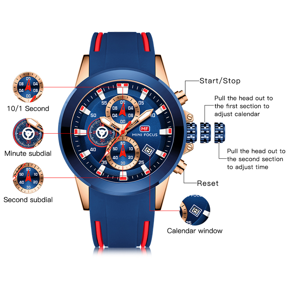 MINI FOCUS Mens Watches Top Lu - огляд і ціна Luxury Watch Manufacturers