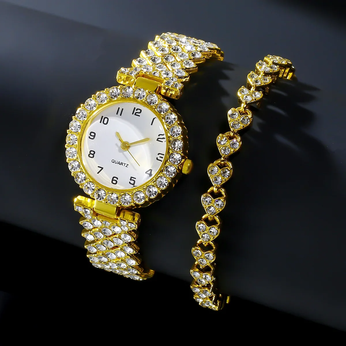 1pcs/2pcs Luxury Fashion Women - огляд і ціна Luxury Watch Girl