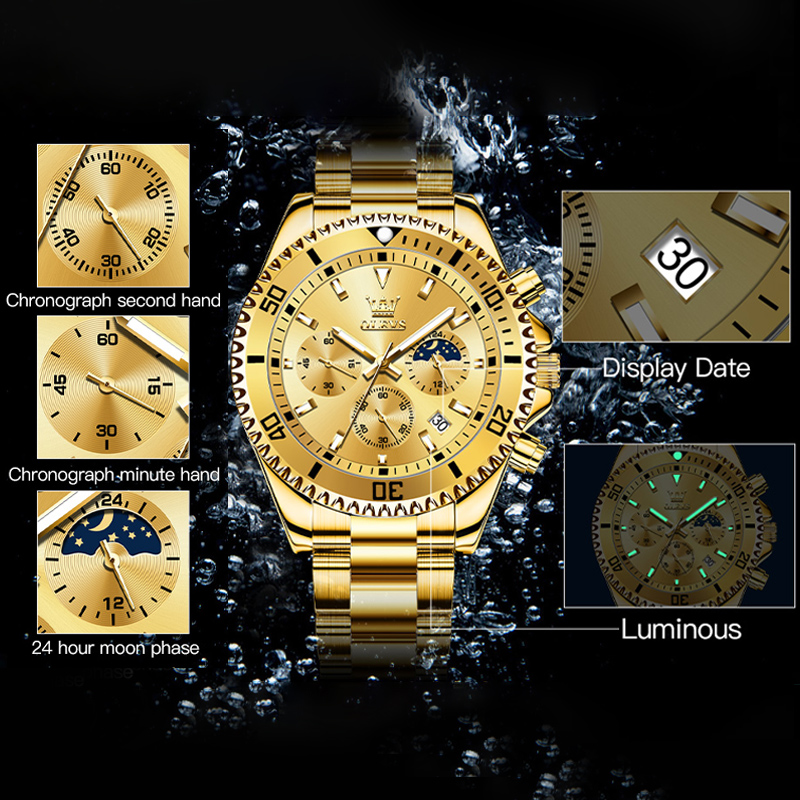 OLEVS 2870 Men's Watch Top Bra - огляд і ціна Luxury Watch Manufacturers