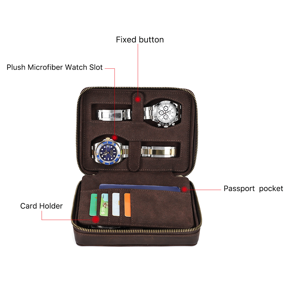 Retro Genuine Leather 4 Slots  - огляд і ціна Luxury Watch In China