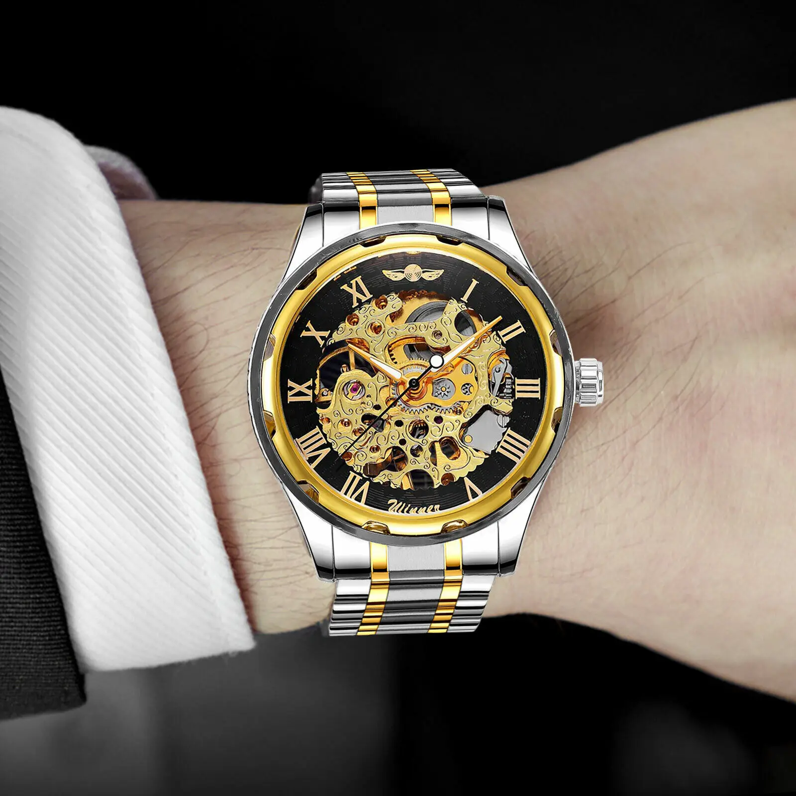 Men's Stainless Steel Strap Ro - огляд і ціна Luxury Watch Nice